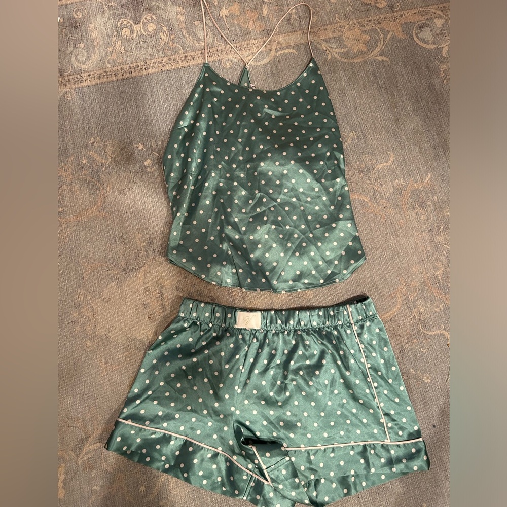 Victoria’s Secret Polka Dot Satin Sleepwear Set